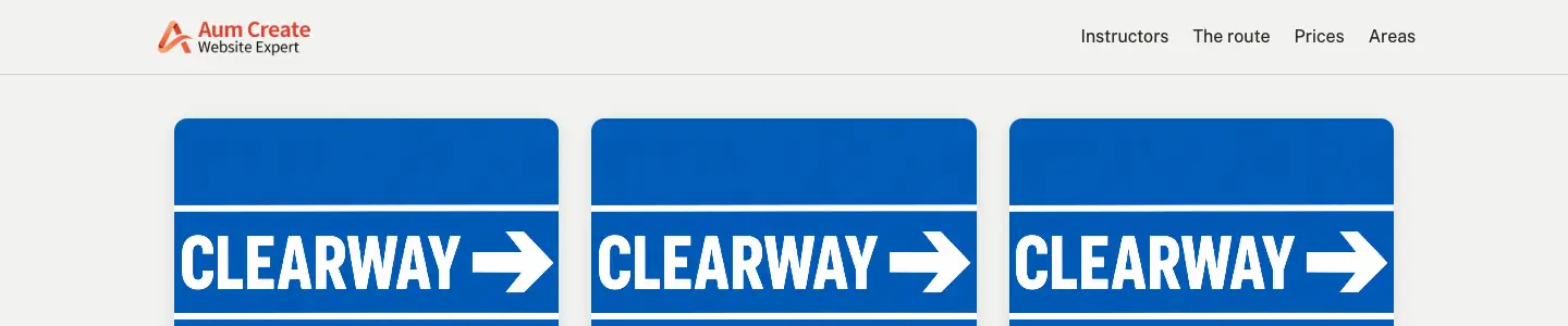 The site header: logo on the left, the Primary Menu on the right
