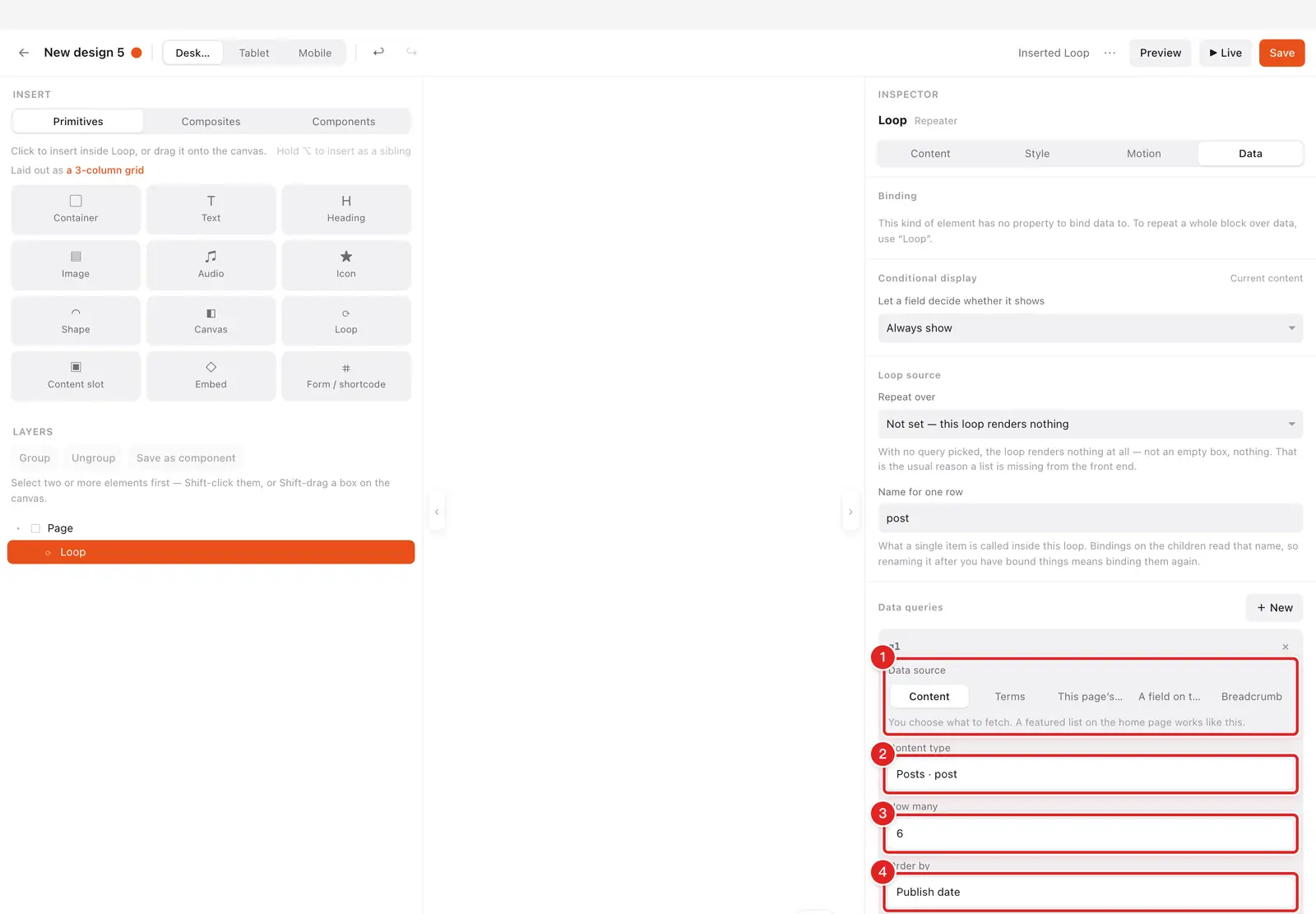 The query builder