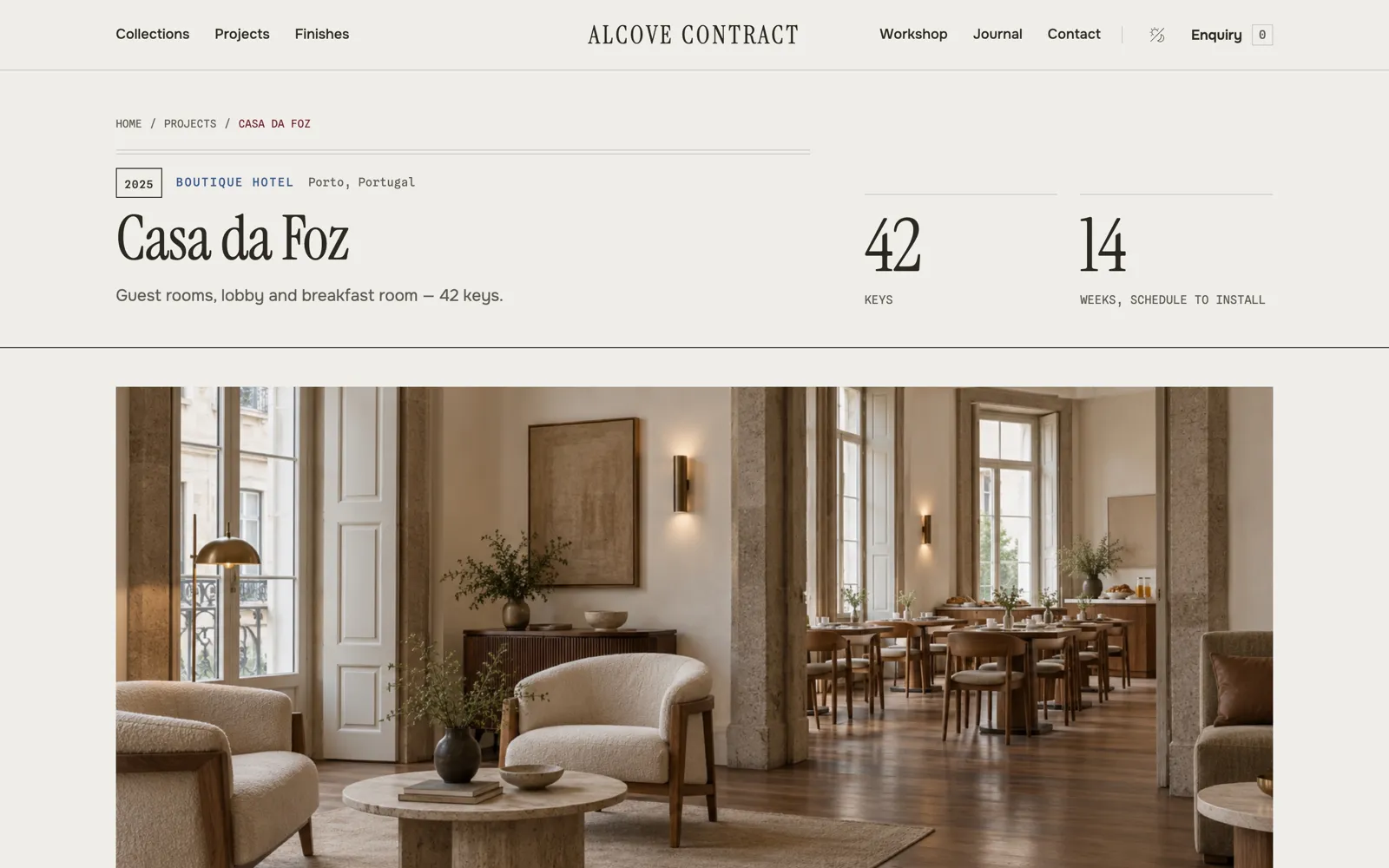 Alcove — A project schedule