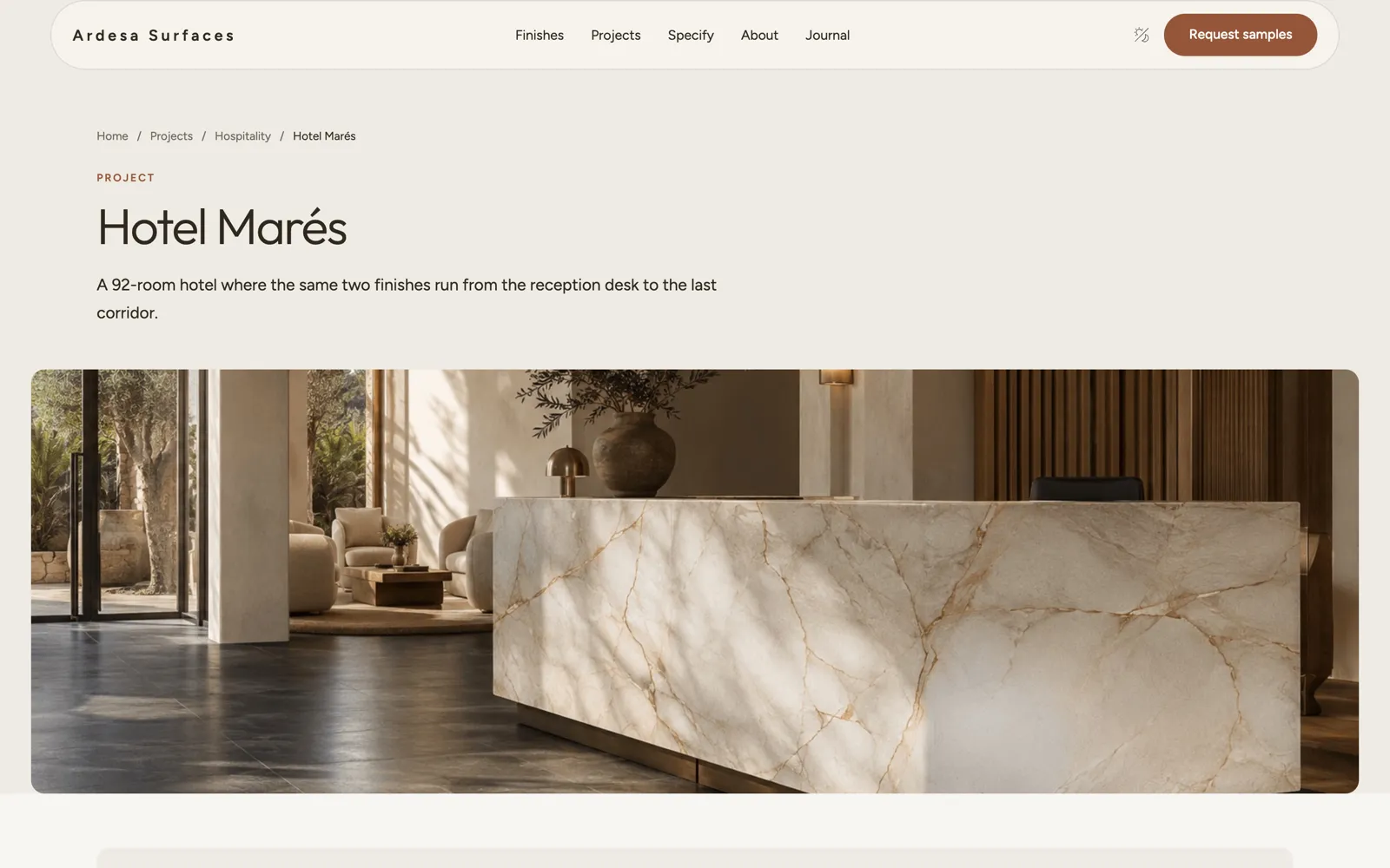 Ardesa Surfaces — Project detail