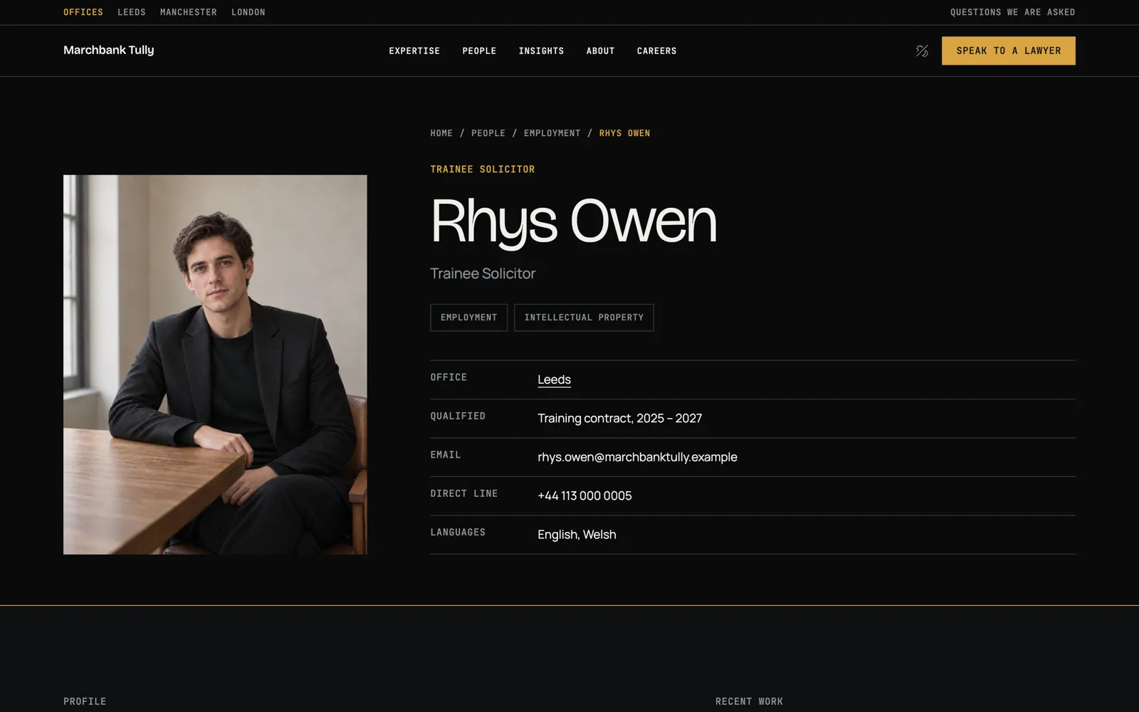 Marchbank Tully — Person