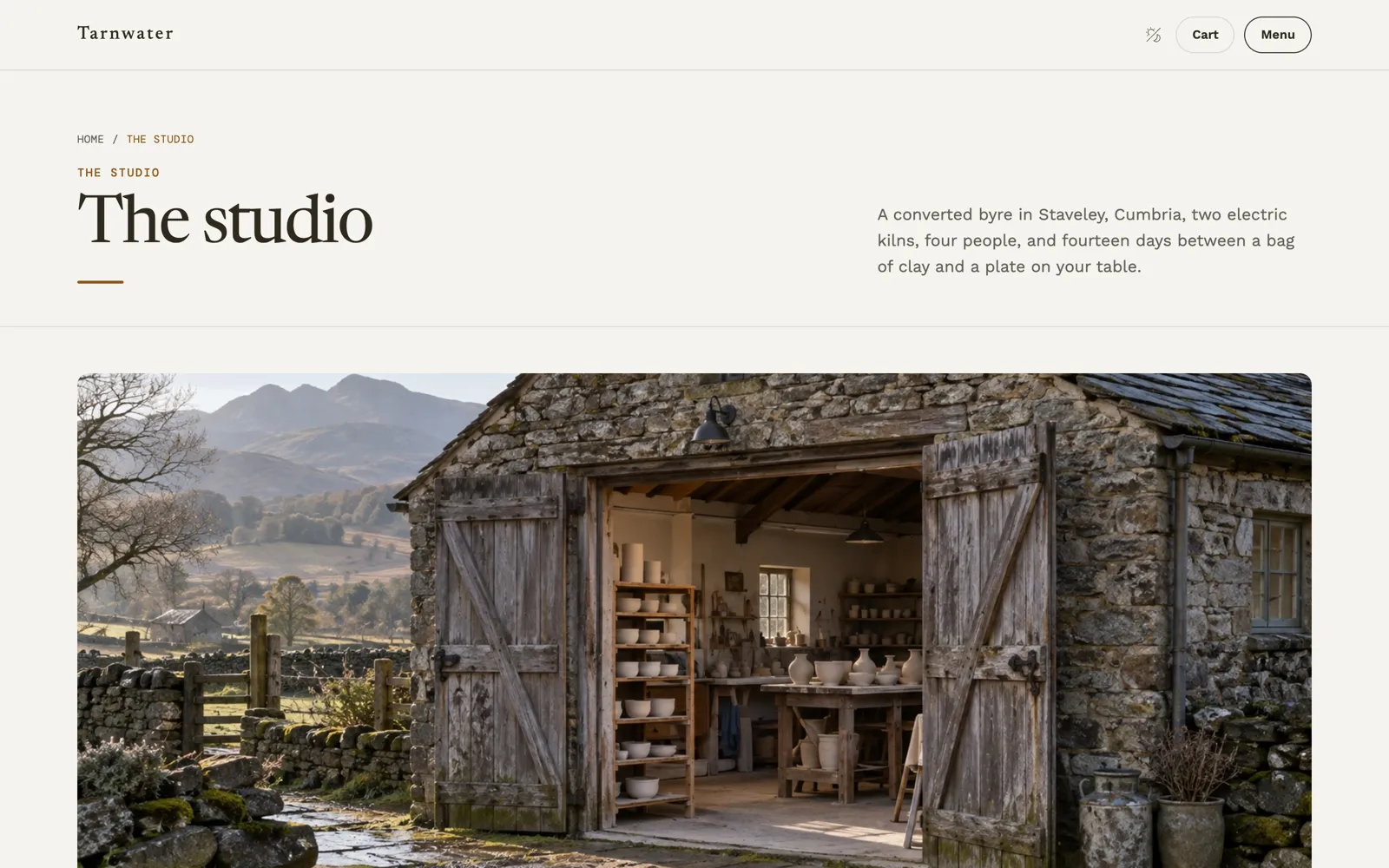 Tarnwater — The studio