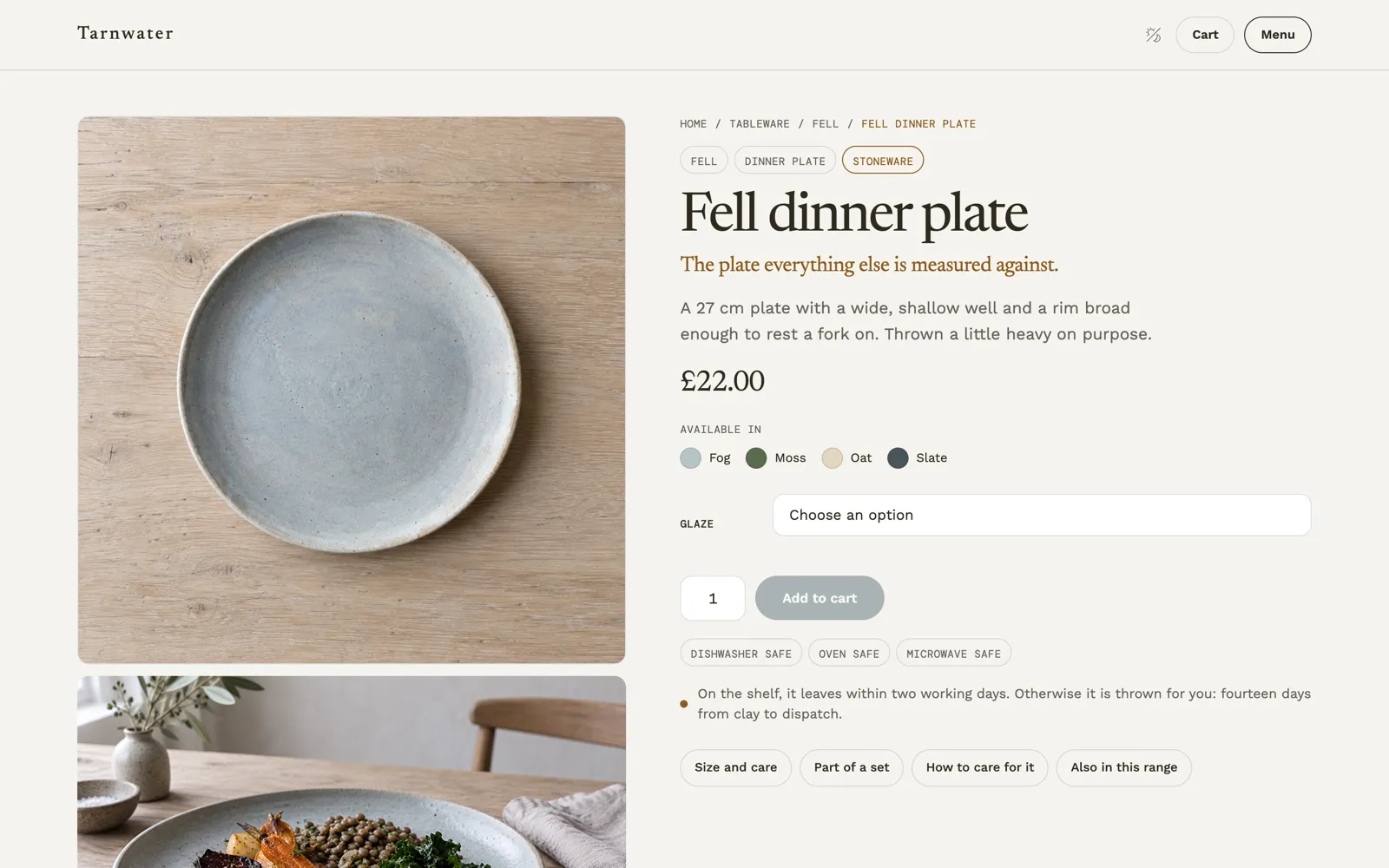 Tarnwater — Product detail
