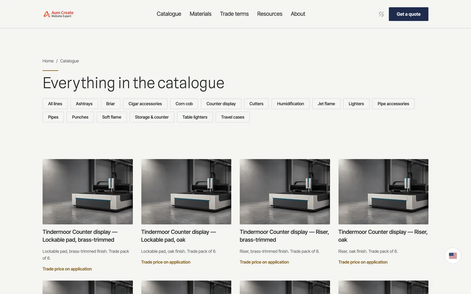 Tindermoor & Co. — Catalogue archive